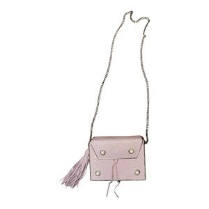 Sam Edelman Pink Crossbody Bag with Chain Strap and Tassel